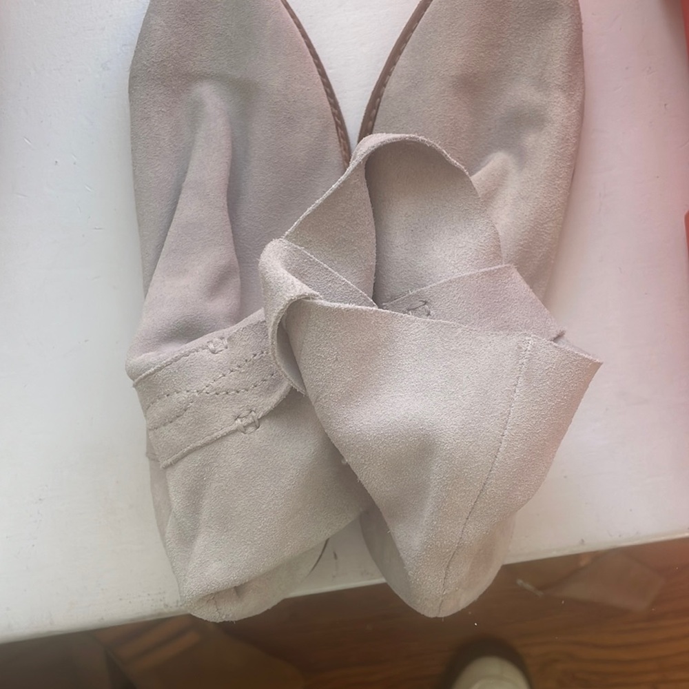 Flat suede feel booties
